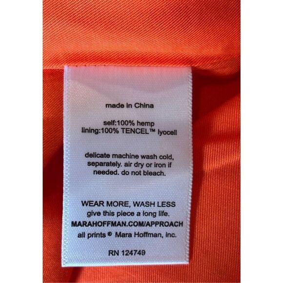 Mara Hoffman Irina Dress in Poppy NWT Size 0 - Picture 11 of 11